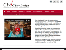 Tablet Screenshot of civicsitedesign.com